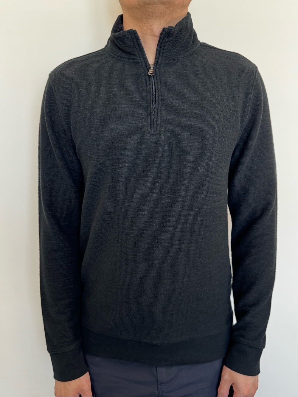 Goodfellow & Co Black Zip-Neck Sweater